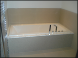 Bathub with tiles